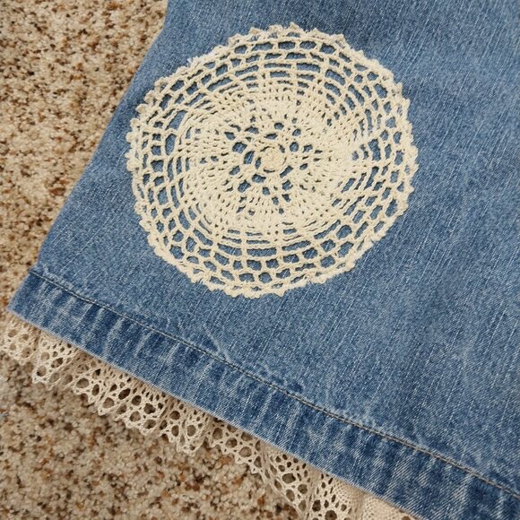 3036 Size Large Upcycled St. John's Bay Overall Shorts - Picture 2 of 5